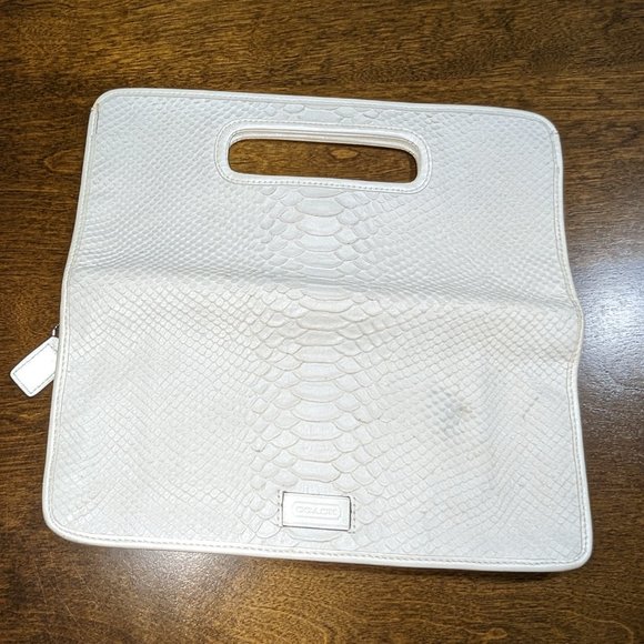 Coach Clutch - White Python - Picture 4 of 14